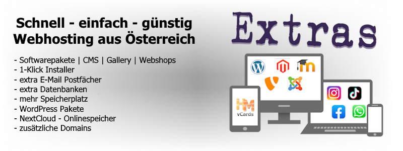 HM Extras - Die Extras für Hosting und Website